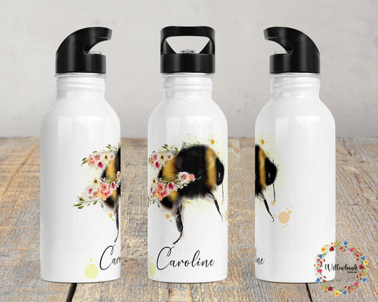 Personalised Bumble Bee Water Bottle